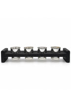 Four Votive Wood Candle Holder