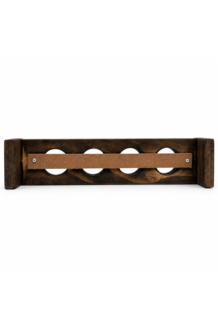 Four Votive Wood Candle Holder