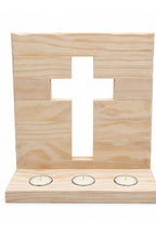 Handcrafted Cross Candle Holder