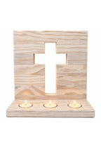 Handcrafted Cross Candle Holder