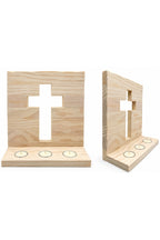 Handcrafted Cross Candle Holder