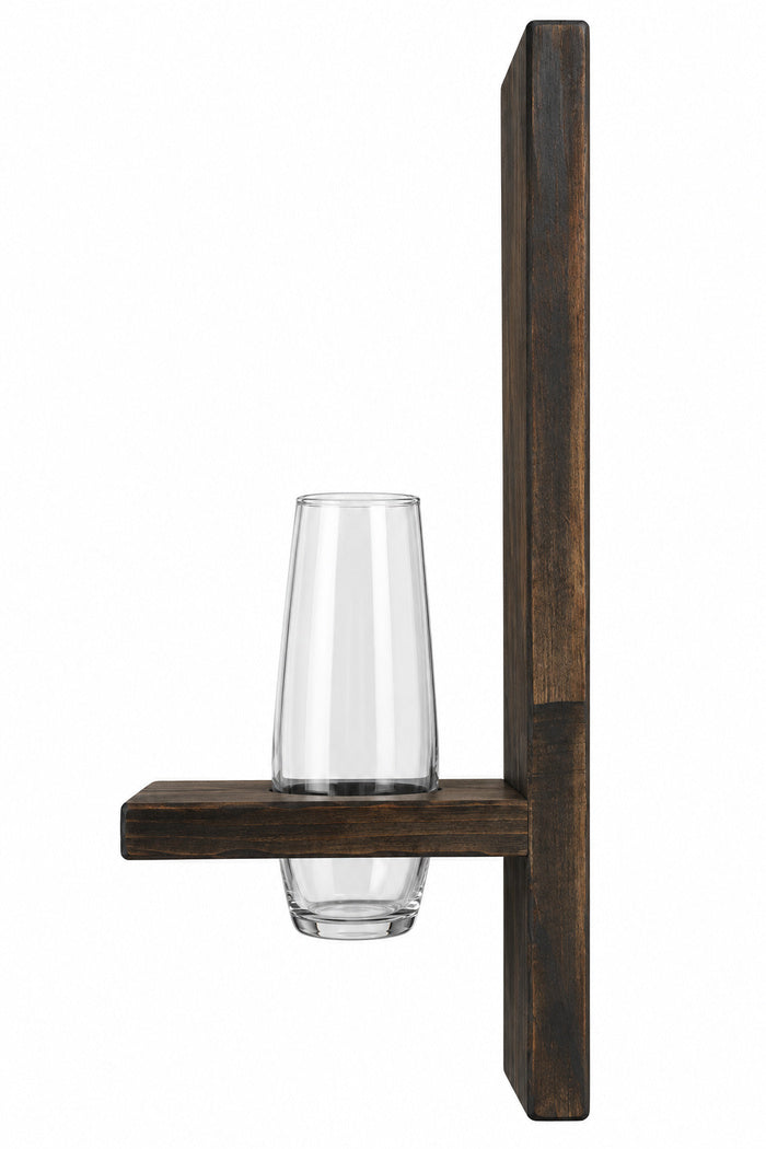 Handmade Wood Flower Holder