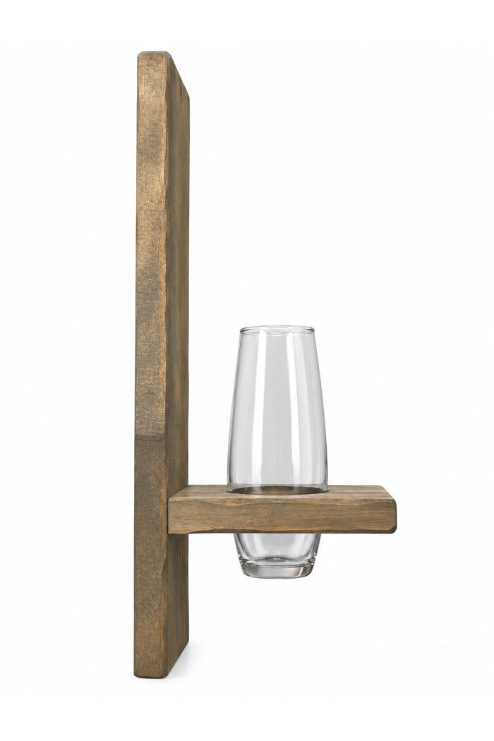 Handmade Wood Flower Holder