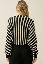 Cozy Striped Shrug Cardigan