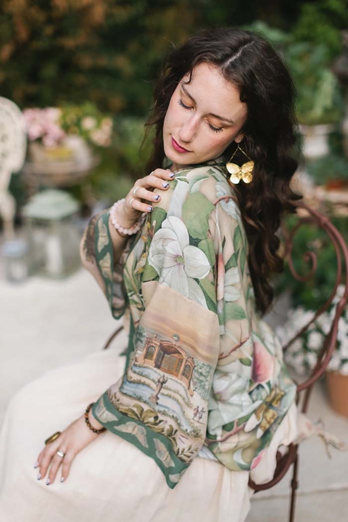 Butterfly Pixie Crop Kimono