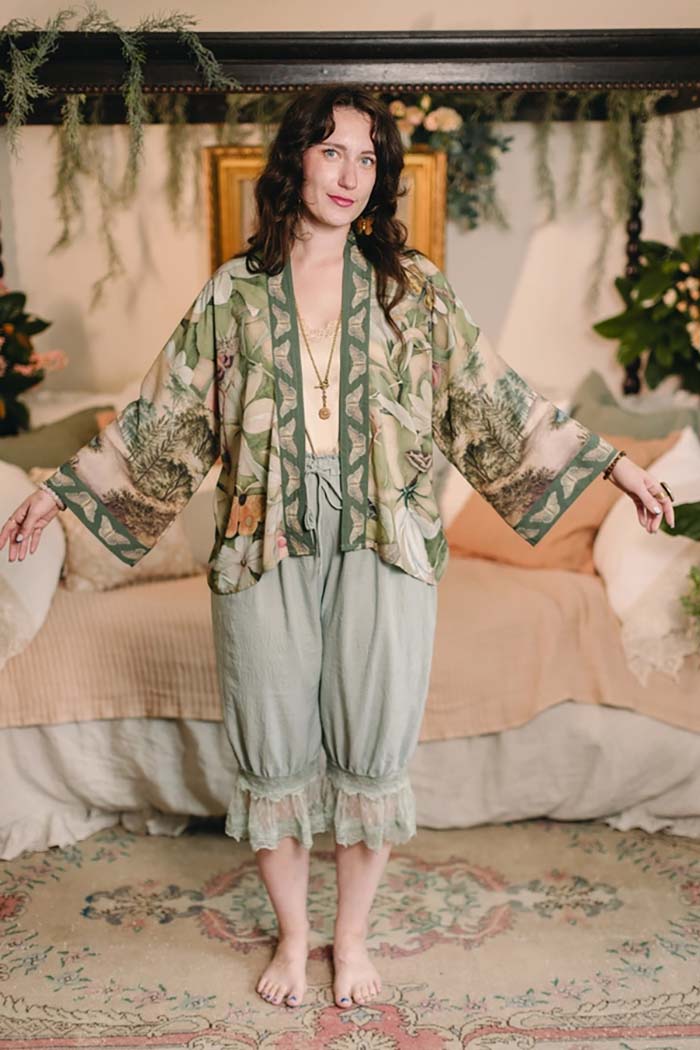 Butterfly Pixie Crop Kimono