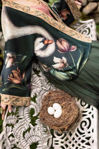 Swan & Feather Cropped Kimono