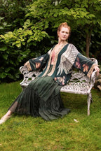 Swan & Feather Cropped Kimono