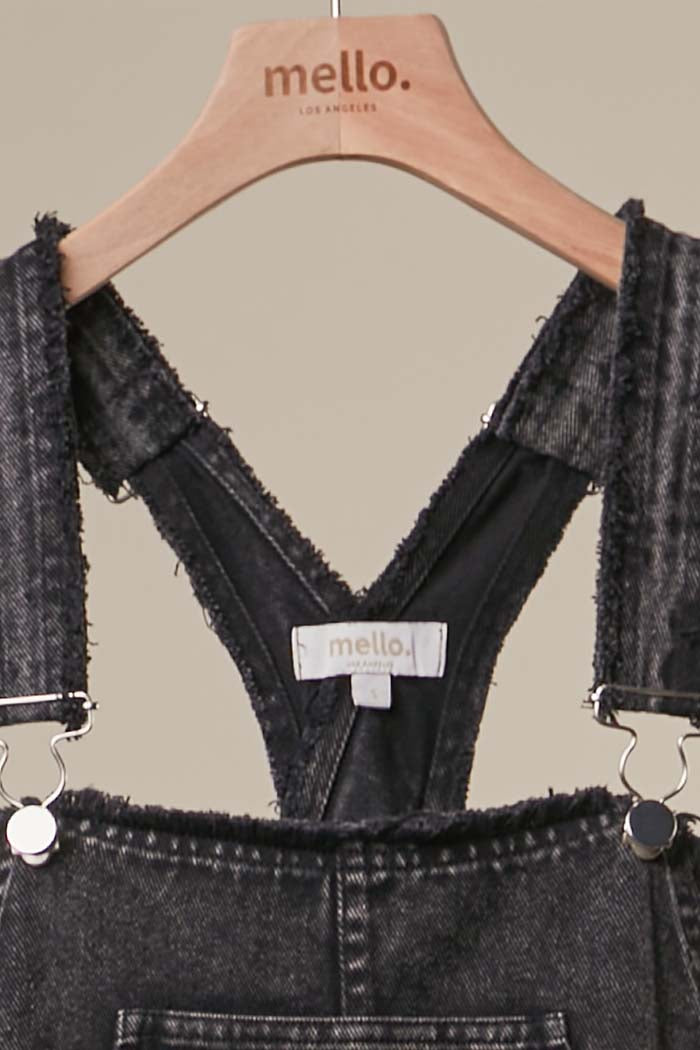Moon & Star Patchwork Denim Overalls