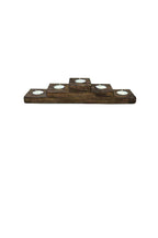 Five Tea-Light Wooden Candle Holder