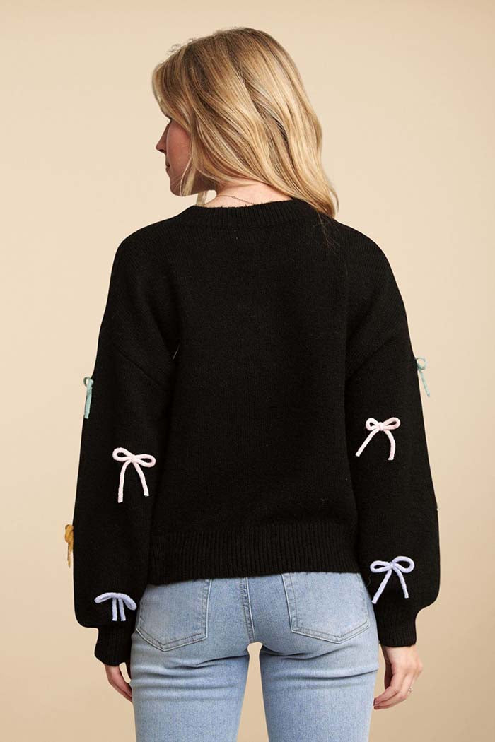 Cutesy Bow Sweater Top