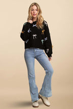 Cutesy Bow Sweater Top