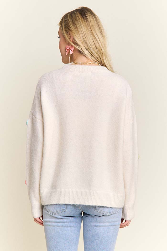 Butterfly Embellishment Sweater