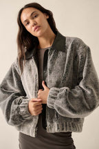 Faux Fur Bomber Jacket