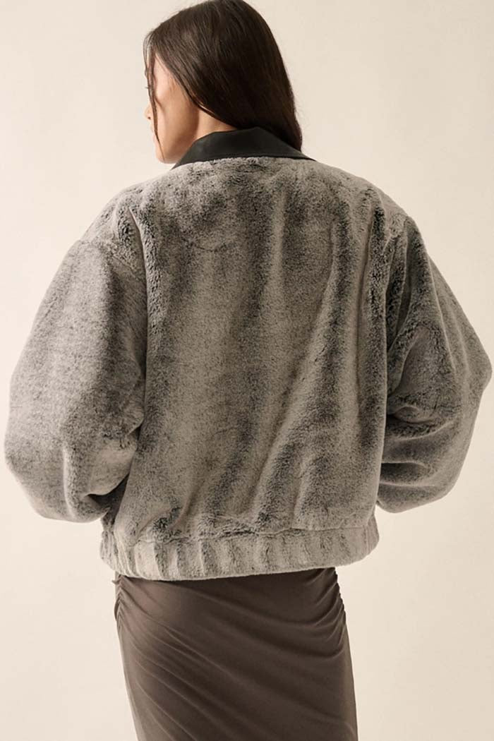 Faux Fur Bomber Jacket