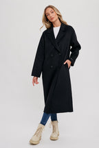 Double-Breasted Longline Coat
