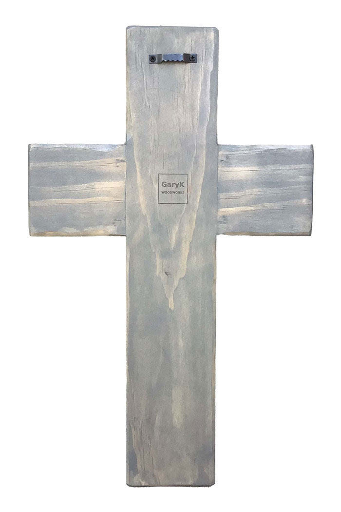 Handmade Rustic American Flag Wooden Wall Cross