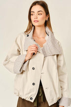 Reversible Check Print Jacket