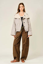 Reversible Check Print Jacket
