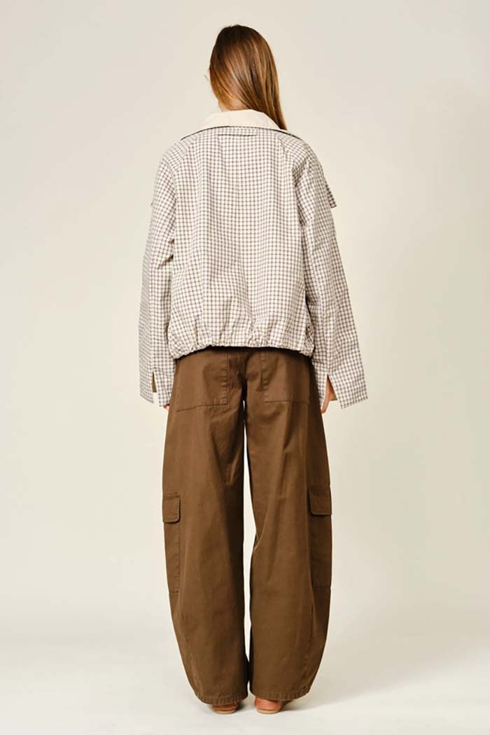 Reversible Check Print Jacket