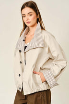 Reversible Check Print Jacket