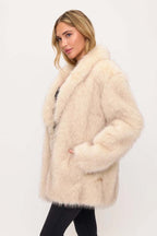 Shaggy Faux Fur Coat