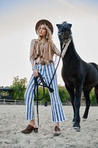 Faux Suede Fringe Western Vest