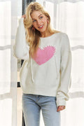 Heart Stitch Cozy Sweater