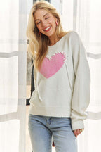 Heart Stitch Cozy Sweater