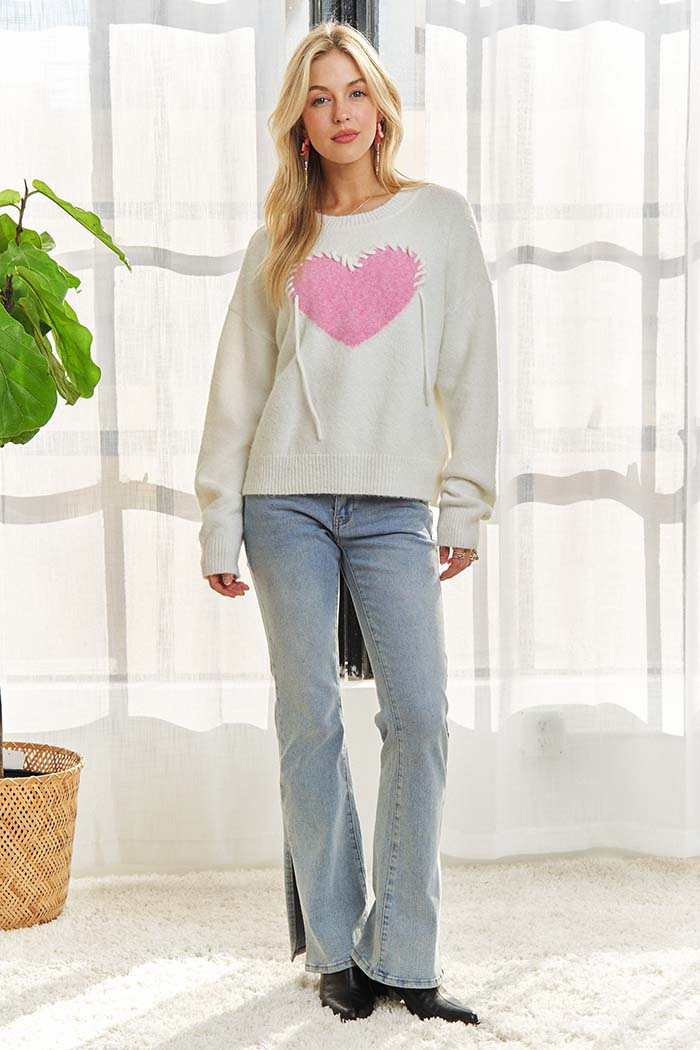Heart Stitch Cozy Sweater