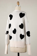 Scattered Heart Button Down Cardigan