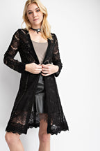 Scalloped Hem Studded Jacket
