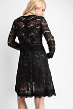 Scalloped Hem Studded Jacket