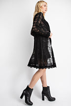 Scalloped Hem Studded Jacket