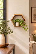 Rustic Hexagon Shelf Medium
