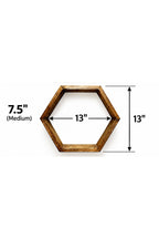 Rustic Hexagon Shelf Medium