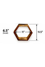 Rustic Hexagon Shelf - Small