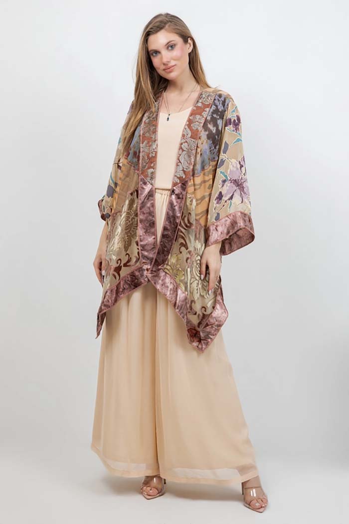 Short Butterfly Art Silk Jacket