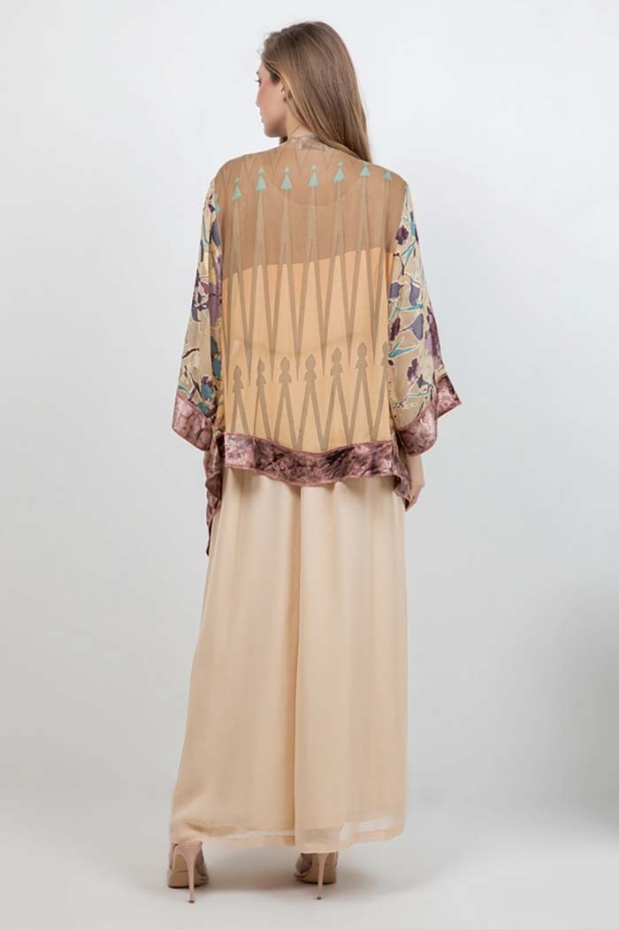 Short Butterfly Art Silk Jacket