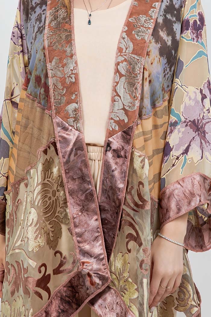 Short Butterfly Art Silk Jacket
