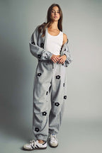 Flower Patched Balloon Sweatpants
