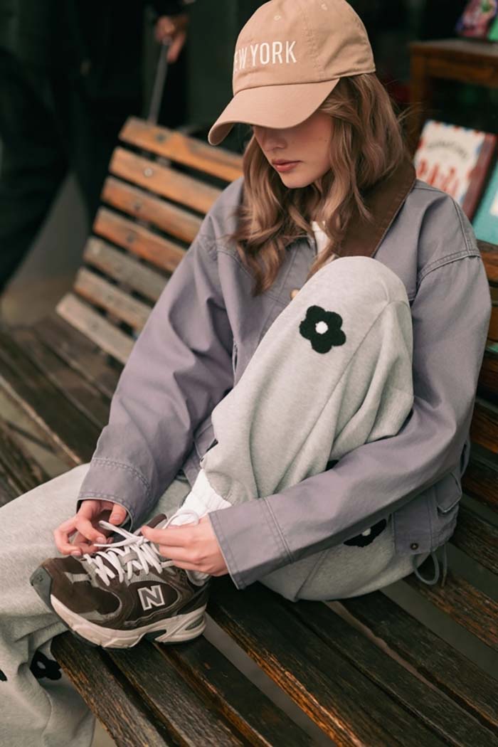 Flower Patched Balloon Sweatpants