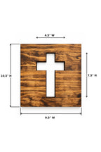 Wooden Cross Cutout Wall Art