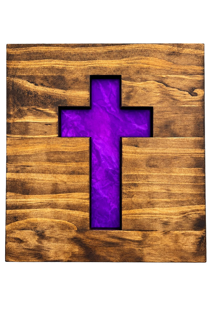 Wooden Cross Cutout Wall Art