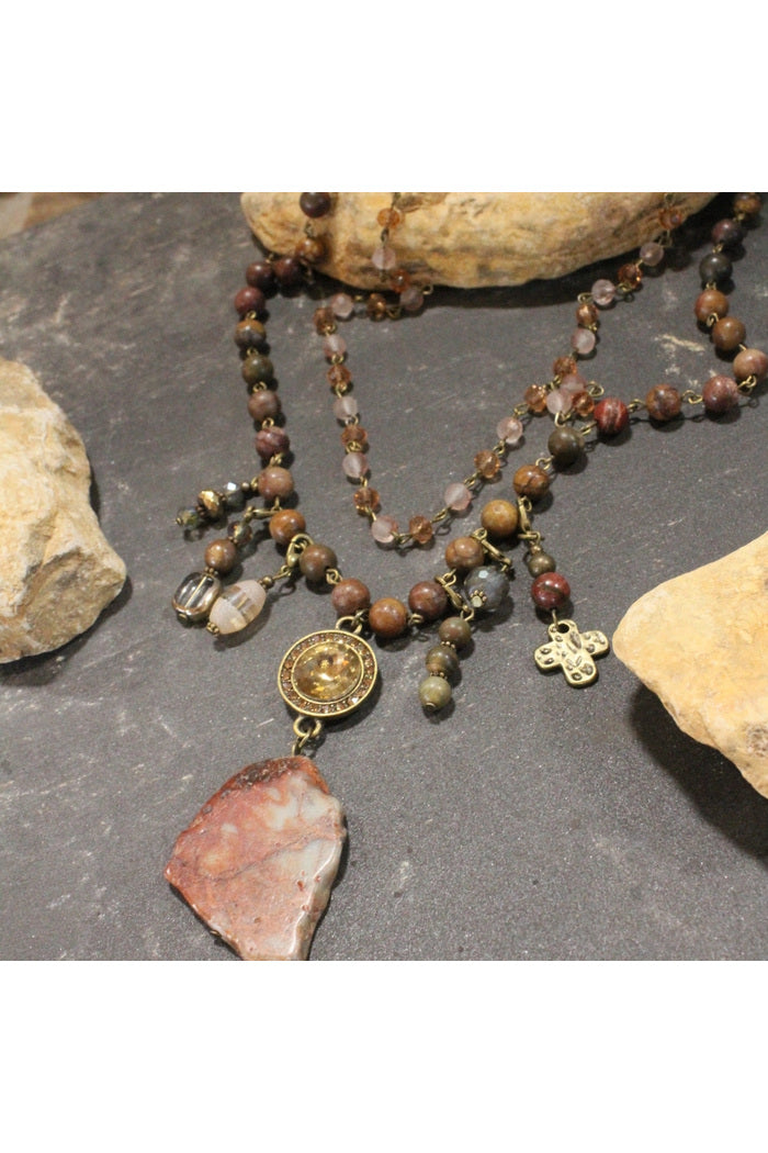 Rusty Layered Necklace